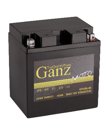 Аккумулятор GANZ мото AGM 30 А/ч Обратная 168x126x175 CCA430 А GTX30L-BS купить 8 607 ₽