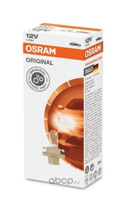 Лампа 12V 1,5W OSRAM ORIGINAL LINE 1 шт. картон купить 94 ₽