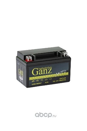 Аккумулятор GANZ мото AGM 7 А/ч Прямая 152x87x95 CCA170 А GTX7A-BS купить 2 530 ₽