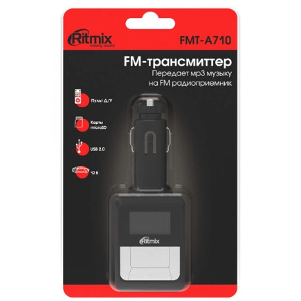 Автомобильный FM-трансмиттер с дисплеем RITMIX FMT-A710 Ritmix купить 556 ₽