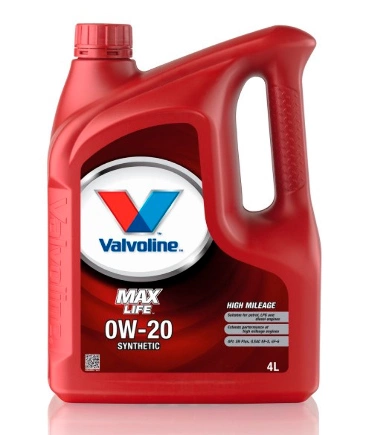 Масло моторное Valvoline MAXLIFE 0W-20 синтетика 4 л купить 4 068 ₽