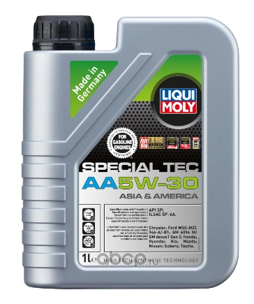 Масло моторное LIQUI MOLY Leichtlauf Special AA 5W-30 синтетическое 1 л купить 1 514 ₽