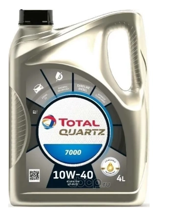 Масло моторное TOTALENERGIES Quartz 7000 10W-40 полусинтетическое 4 л купить 3 274 ₽