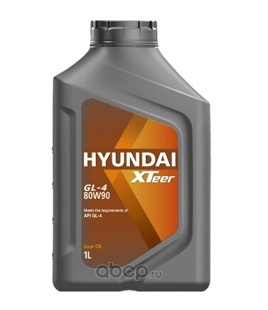 Масло трансмиссионное Hyundai Xteer Gear Oil 80W 1 л купить 558 ₽