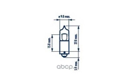 Лампа галогеновая  H6W BAX9s 12V 6W 10 шт. купить 184 ₽