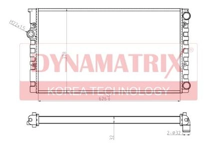 Радиатор охлаждения DYNAMATRIX-KOREA купить 4 375 ₽