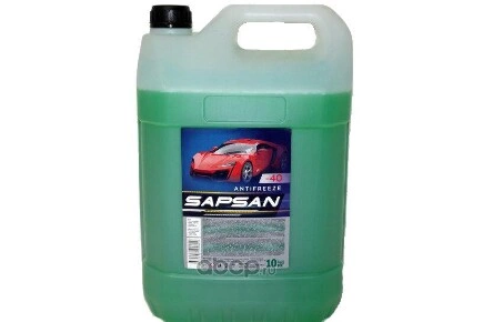 60003 SAPSAN Антифриз Green ЮГ 10кг (Кр.Кш) SAPSAN купить 733 ₽