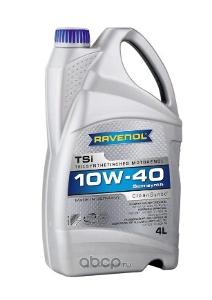 Масло моторное Ravenol TSI 10W-40 полусинтетика 4 л купить 4 298 ₽