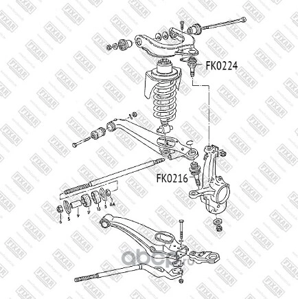 Опора шаровая L=R (нижний рычаг) VW T2 79-92 FIXAR купить 995 ₽