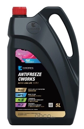 CWORKS Antifreeze Super Long Life, 5L, Антифриз CWORKS купить 1 410 ₽