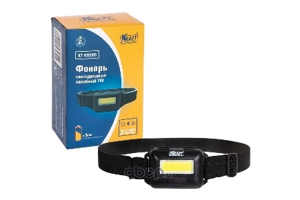 Фонарь светодиодный налобный 1W KRAFT KT 835905 KRAFT купить 202 ₽