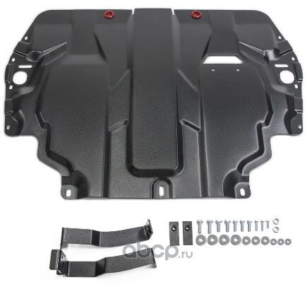 Защита картера двигателя и КПП Seat, Skoda, Volkswagen Altea, Cordoba, Leon, Toledo, Octavia, Superb, Yeti, Caddy, Golf, Jetta, Touran крепеж в комплекте сталь 1.5 мм черный АвтоБроня АВТОБРОНЯ купить 4 260 ₽