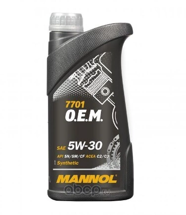 Масло моторное MANNOL 7701 O.E.M. for Chevrolet Opel 5W-30 синтетическое 1 л купить 787 ₽