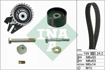 Ремкомплект ГРМ FIAT/GM/OPEL/SAAB mot.1,9CDTI/2,0CDTI INA купить 8 571 ₽