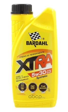Масло моторное Bardahl XTRA 5W-30 C3 синтетическое 1 л купить 1 205 ₽