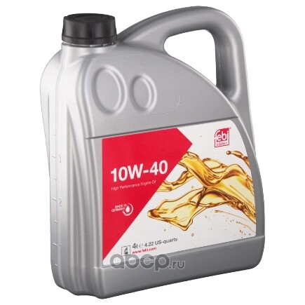 Масло моторное FEBI Motor Oil 10W-40 4 л купить 3 963 ₽