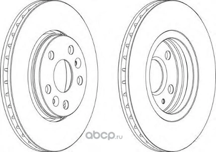 Диск тормозной передний RENAULT KANGOO FERODO купить 3 951 ₽