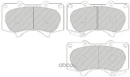 Колодки тормозные передние FERODO купить 2 949 ₽