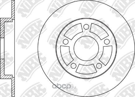 Диск тормозной задний RENAULT Fluence 10->/Laguna 07->/Megane 08-> NIBK купить 10 470 ₽