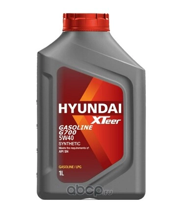 Масло моторное Hyundai Xteer Gasoline G700 5W-40 1 л купить 701 ₽