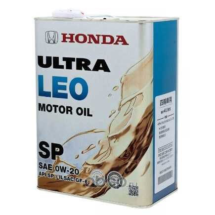 Масло моторное HONDA ULTRA LEO SP/GF-6 0W-20 4 л купить 7 055 ₽