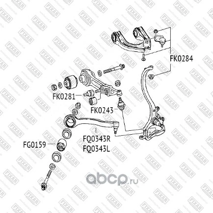 Рычаг передний нижний R MB W211/C219/R230 01-> FIXAR купить 4 705 ₽