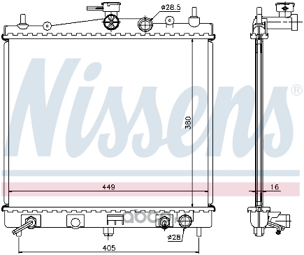 Радиатор основной NISSENS купить 12 770 ₽