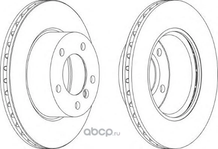 Диск тормозной передний BMW 1-Serie (E81/F20) 1.6/1.8L,1.6D/1.8D all 05-> FERODO купить 3 839 ₽