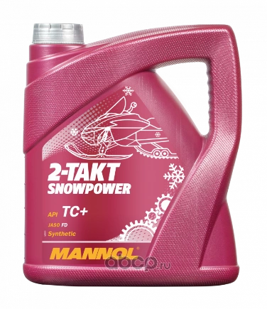 Масло MANNOL 2-TAKT SNOWPOWER 4 л. купить 2 580 ₽