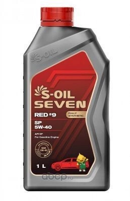 S-OIL Масло моторное SEVEN RED #9 SP 5W-40 1л купить 628 ₽