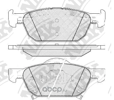 Колодки тормозные передние NIBK купить 5 535 ₽