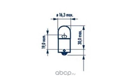 Лампа накаливания  R5W BA15s 24V 5W 10 шт. купить 54 ₽