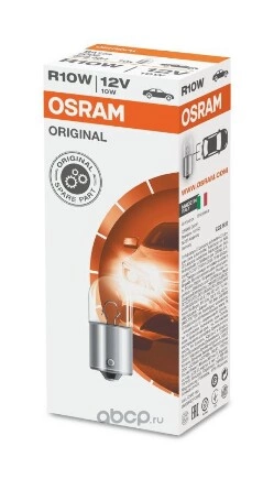 Лампа 12V R10W 10W BA15s OSRAM ORIGINAL LINE 1 шт. картон купить 48 ₽