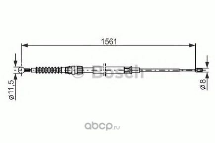 Трос ручного тормоза BOSCH купить 1 441 ₽