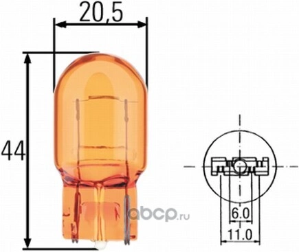 Лампа 12V WY21W 21W W3x16d HELLA 1 шт. картон купить 440 ₽