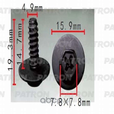 Винт металлический Mazda применяемость металлические саморезы/шурупы PATRON купить 21 ₽