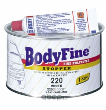 Шпатлевка 220 Fine, 1кг BODY купить 1 066 ₽