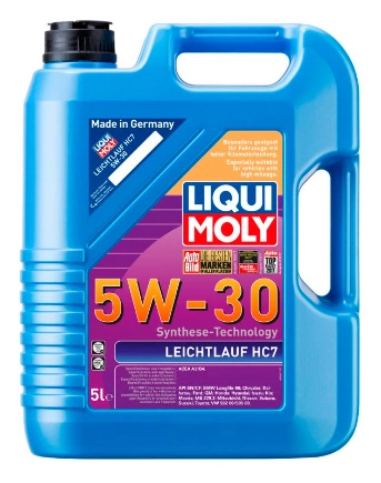 Масло моторное Liqui moly Leichtlauf HC 7 5W-30 синтетика 5 л купить 7 571 ₽