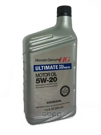 Масло моторное HONDA Ultimate Full Synthetic 5W-20 синтетическое 0.946 л купить 1 552 ₽