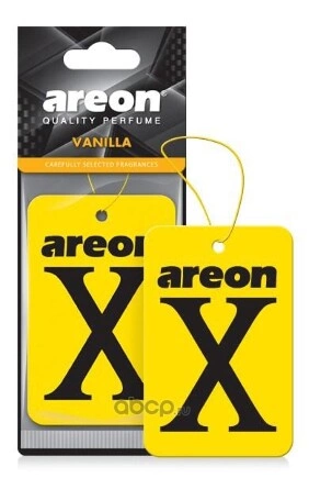 Ароматизатор Areon X-VERSION Ваниль YELLOW - Vanilla, 704-AXV-015 / купить 67 ₽