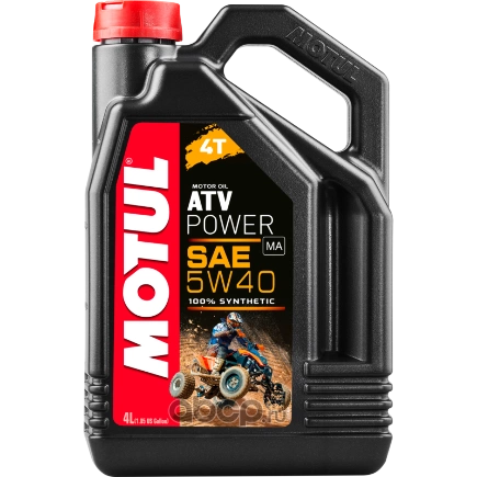 Масло моторное Motul ATV Power 4T 5W-40 4 л купить 7 433 ₽