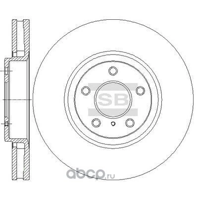 Диск тормозной передний NISSAN/INFINITI SANGSIN BRAKE купить 5 222 ₽