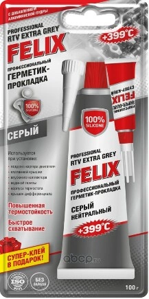 Герметик прокладка Felix серый 100г купить 200 ₽