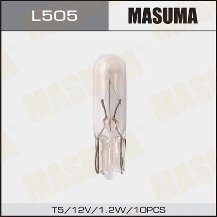 Лампа 12V T5 1,2W MASUMA 1 шт. картон купить 29 ₽