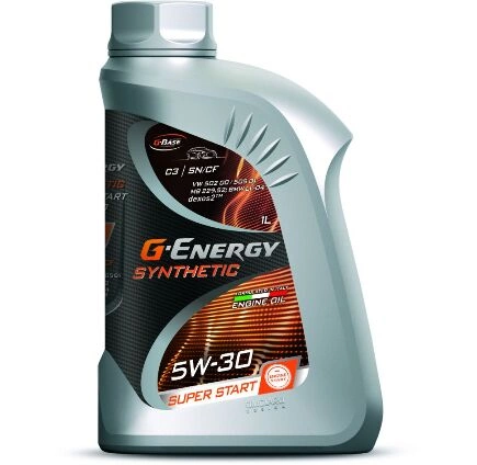 Масло моторное G-Energy Synthetic Super Start 5W-30 синтетическое 1 л купить 602 ₽