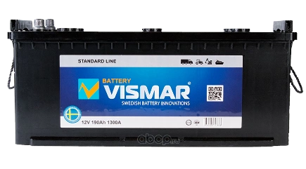 Аккумулятор VISMAR STANDARD 6СТ-190 N (R+)-(4) 1300A 516223223 VISMAR купить 16 645 ₽