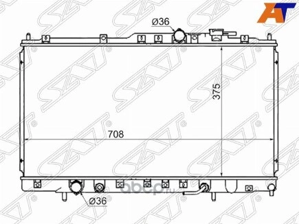 Радиатор MITSUBISHI GALANT/LEGNUM/GALANT USA 6A13 2.5 96-03 купить 4 762 ₽