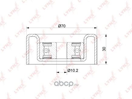 Направляющий ролик приводной LYNXauto купить 2 163 ₽