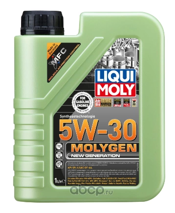 Масло моторное LIQUI MOLY Molygen New Generation 5W-30 синтетическое 1 л купить 1 816 ₽