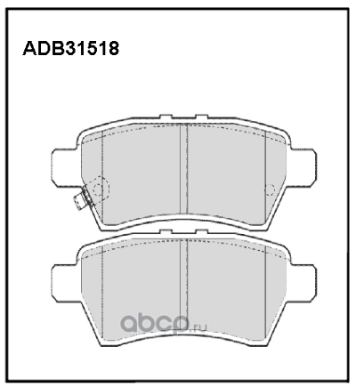 Колодки задние NISSAN Pathfinder III/Navara 05> ALLIED NIPPON купить 1 119 ₽